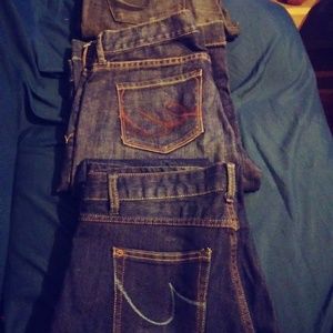 3pairs Express Flare/Boot Cut Jeans size 8